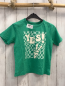 Preview: Vertbaudet  T-Shirt Gr. 128  grün + mint Schachbrettmuster weiße Schrift 
