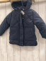 Preview: neu Okaidi  Winterjacke  Gr. 98/104  blau Rauten Fellfutter NP 59,99 € 