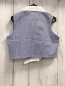 Preview:   Sommerbluse  Gr. 98  blau weiße Streifen weißer Kragen Waschbär Herz