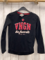 Preview: Vingino Langarmshirt  Gr. 128  schwarz rot weiße Schrift 