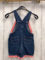 Preview:   Latzshorts Gr. 104  blau Jeans + rot weiß karierter Bund Schmetterling 