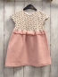 Preview: Zara  Kleid  Gr. 98  creme Oberteil mit Blumen rosa Rock 