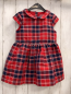 Preview: Sergent Major  Kleid  Gr. 104  rot blau weiß silber kariert 