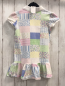 Preview: Ralph Lauren  Kleid  Gr. 110  bunte Quadrate mit Karos Streifen + Blumen weißer Kragen 