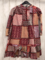Preview: Zara  Kleid  Gr. 140  rot kiwi beige weiß Bumen + Ornamentdruck 