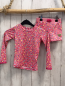 Preview: 2tlg Steiff  UV-Schutzset  Gr. 104  weiß rot bunte Tropfen 