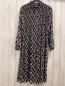 Preview:  Kleid  Gr. 36  schwarz beige Kettendruck crincled 