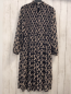 Preview:  Kleid  Gr. 36  schwarz beige Kettendruck crincled 