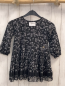 Preview:   Kleid  Gr. 92  schwarz hellgraue Blumen crincled Rock