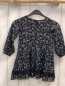 Preview:   Kleid  Gr. 92  schwarz hellgraue Blumen crincled Rock
