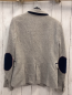 Preview: Zara  Jacket  Gr. M/L grau hellgrau meliert blaue Kordaufnäher an den Ellenbogen 