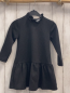 Preview: Mango  Kleid  Gr. 98  schwarz grau kariert Rüschenkragen 