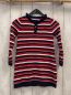 Preview: Tommy Hilfiger  Kleid  Gr. 110  schwarz rot weiße Streifen Strick 