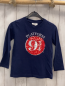 Preview: Harry Potter Langarmshirt  Gr. 116  blau Pailettenbild Schrift 