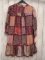 Preview: Zara  Kleid  Gr. 140  bunte Quadrate mit Blumen Punkten + Ornamentdruck 