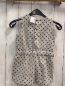 Preview: Zara  Kleid  Gr. 104  hellgrau schwarze Punkte + Schleifen 