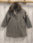 Preview: Steiff  Mantel  Gr. 98  grau Oberstoff 50 % Wolle Kragen mit Fellimitat 