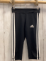Preview: Adidas  Caprisportleggings  Gr. 140  schwarz weiße Seitenstreifen 