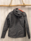 Preview: Jack Wolfskin  Regenjacke  Gr. 164  grau Kapuze lachs Schrift + Futter 