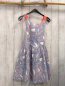 Preview: Okaidi Kleid  Gr. 140  weiß blau hellblau orange Streife 