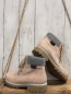 Preview: Rieker  Boots  Gr. 38 rosa grauer Bund minimale Gebrauchssrpuen 