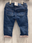 Preview:   Hose   Gr. 80  blau Jeans gefüttert gestickteBlumen 