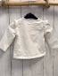 Preview:   Pullover  Gr. 68  weiß Katengesicht Rüschen an den Schultern 