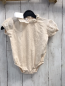 Preview: Zara  Playsuit  Gr. 68  creme beige Kragen mit Lochstickerei 