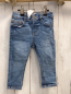 Preview: Zara  Hose  Gr. 86  blau Jeans orange Nähte Bund verstellbar 