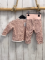 Preview: 2tlg Bondi  Sweatjacke + Jogginghose  Gr. 68  rosa grauer Druck weißer Bund 