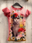 Preview: Molo UV-Schutzshirt Gr. 110  pink Katze mit Blumen