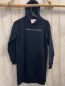 Preview: neu Tommy Hilfiger  Kleid  Gr. 140  blau Kapuze weiße Schrft + buntes Label 