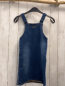 Preview: Desigual Latzkleid Gr. 134  blau Jeans Pailetten Stickerei