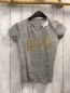 Preview: Zadig & Voltaire  T-Shirt  Gr. 128  hellgrau grau meliert goldene Glitzerschrift 