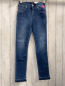 Preview: Replay  Hose  Gr. 140  blau Jeans Bund verstellbar Fransensaum 