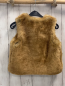 Preview: Chloé  Weste  Gr. 128  ocker beige Felloptik 