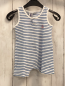Preview: Petit Bateau  Playysuit  Gr. 74  weiß blaue Streifen 