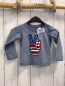 Preview: Levi´s  Langarmshirt  Gr. 68  hellblau Hand mit amerikanischem Flaggendruck 