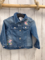 Preview:   Jeanjacke  Gr. 92  blau gestickte Blumen 
