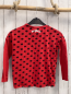 Preview: Desigual  Langarmshirt  Gr. 122/128  rot Miraculous mit Pailetten silber Glitzerschrift 
