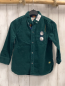 Preview: Mini Boden  Hemd  Gr. 128  grün Kord Brusttasche mit Brille mit Pailetten 