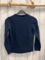 Preview: H&M  Pullover  Gr. 134/140  blau Strick Glitzerdino mit Weihnachtsschmuck