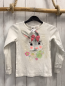 Preview: H&M Langarmshirt  Gr. 122  weiß Hase mit Glitzer 