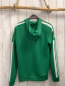 Preview: Adidas  Sportshirt lang  Gr. 158/164  grün Kapuze weiße Streifen 