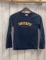 Preview: Tape à l´ oeil  Langarmshirt  Gr. 128  blau mais goldene Schrift mit Glitzer 
