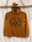 Preview: H&M  Pullover  Gr. 134/140  ocker Kapuze schwarzer Dino Schrift 