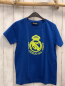 Preview:  T-Shirt Gr. 134  blau gelber Print Real madrid