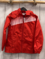 Preview: uhlsport  Regenjacke  Gr. 122  rot weiße Streifen 