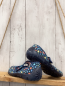 Preview: Elefanten Hauschuhe Gr. 34  blau bunte Herzen