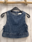 Preview: Zara  Blusentop  Gr. 146  blau Jeans hellgaue Streifen 